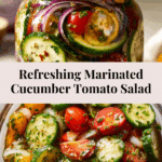 Marinated Cucumbers, Onions, and Tomatoes Recipe