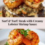 Steak w/Shrimp & Lobster Sauce Recipe
