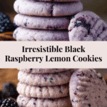 Black Raspberry and Lemon Shortbread Cookies Recipe