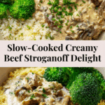 Easy Creamy Beef Stroganoff Crockpot Recipe