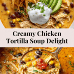 Creamy Chicken Tortilla Soup Recipe