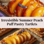 Easy Summer Puff Pastry Peach Tartlets Recipe