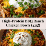 Macro Friendly BBQ Ranch Chicken Bowl with 42g of Protein Recipe