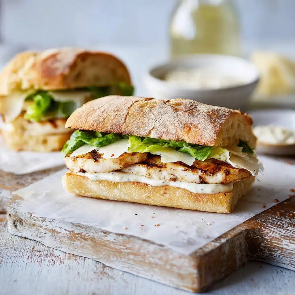 Chicken Caesar burger recipe - Recipe Image