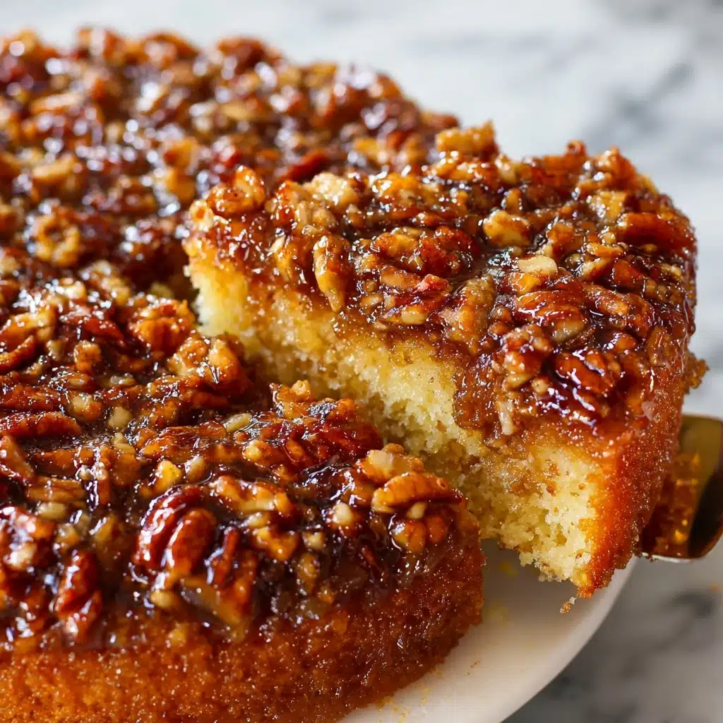 Pecan Upside-Down Cake Recipe - Recipe Image