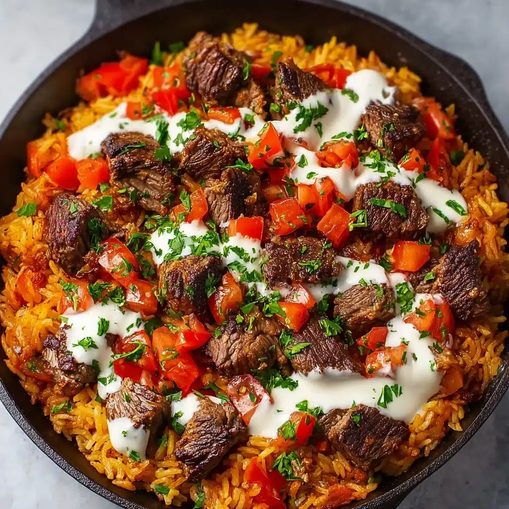 Steak Queso Rice : A Flavorful Recipe - Recipe Image