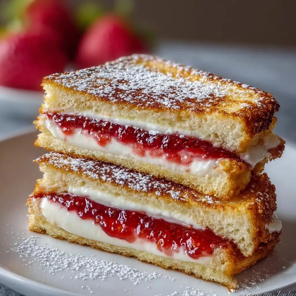 Fried Strawberry Cheesecake Sandwiches Recipe - Recipe Image