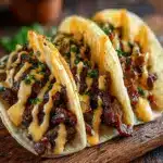 Garlic Butter Honey BBQ Beef Tacos Recipe