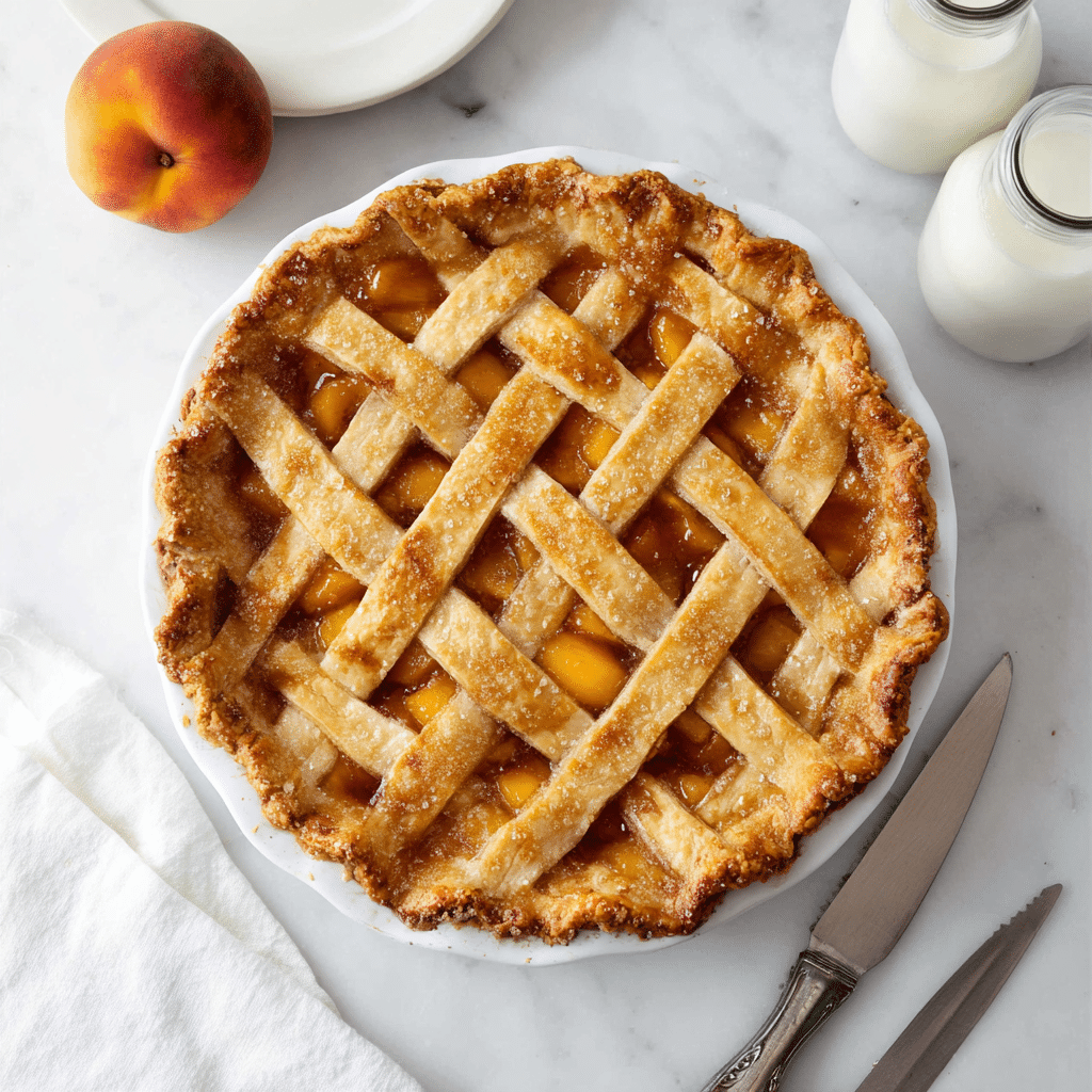 Fresh Peach Pie Recipe - Recipe Image