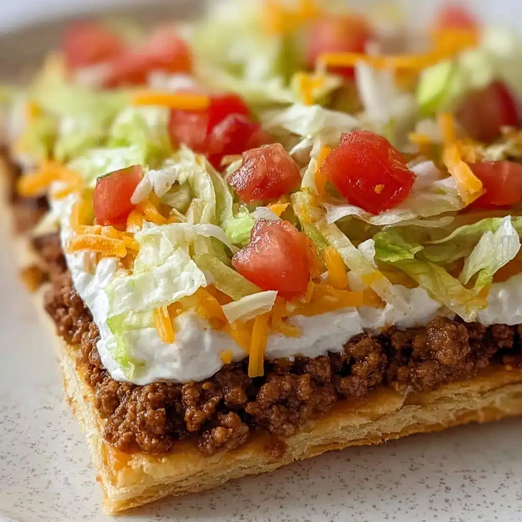Easy Crescent Roll Taco Pizza Recipe