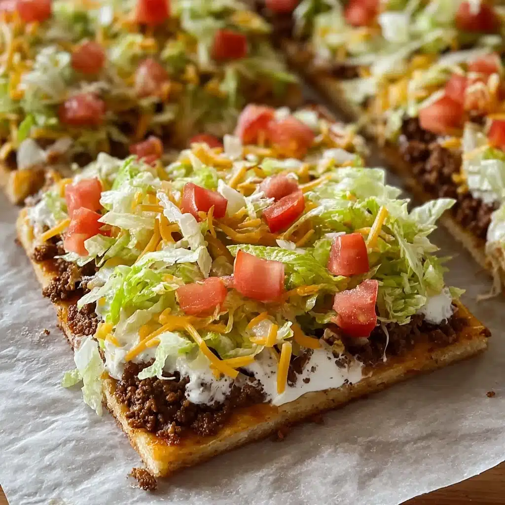 Easy Crescent Roll Taco Pizza Recipe - Recipe Image