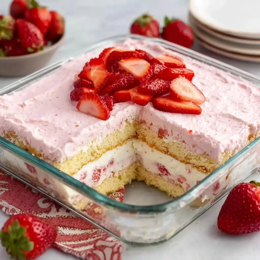 Strawberry Eclair Cake Recipe - Recipe Image