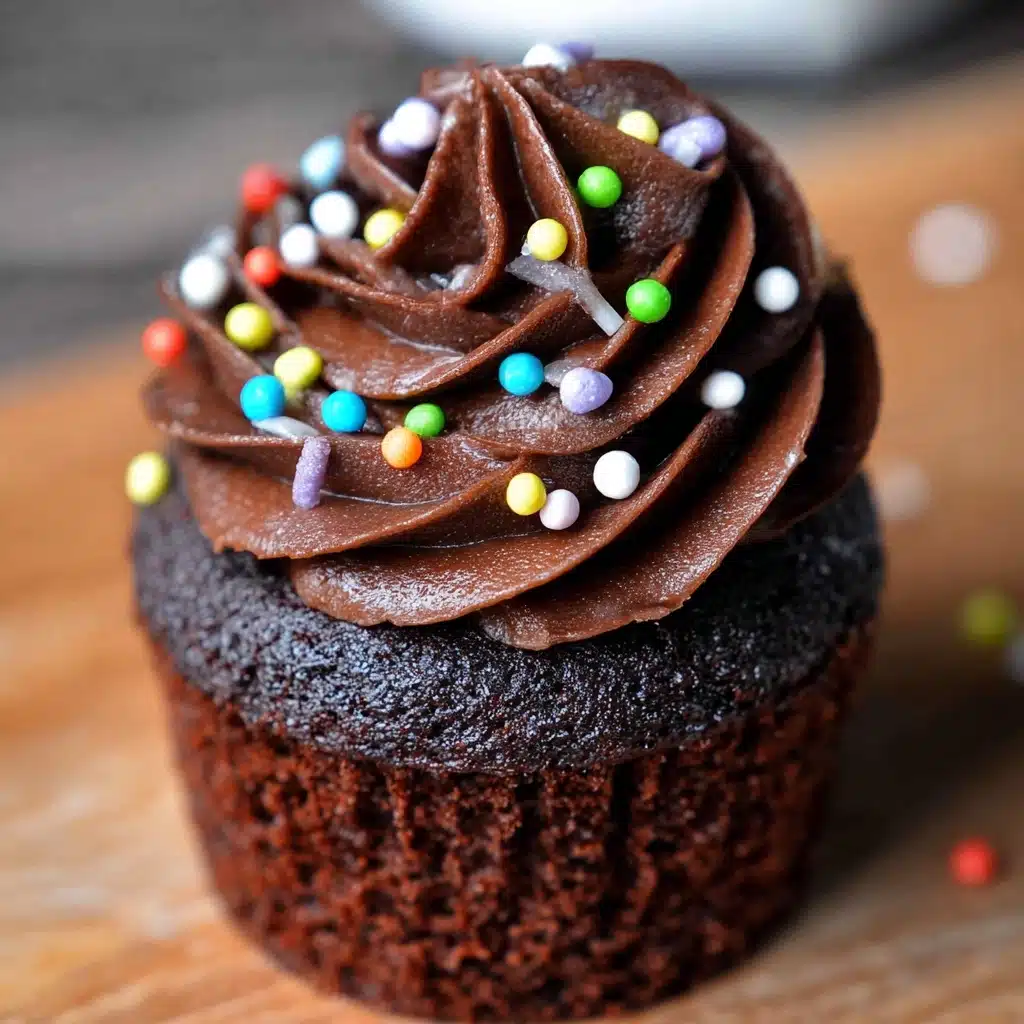 Double Chocolate Cupcakes Recipe - Recipe Image