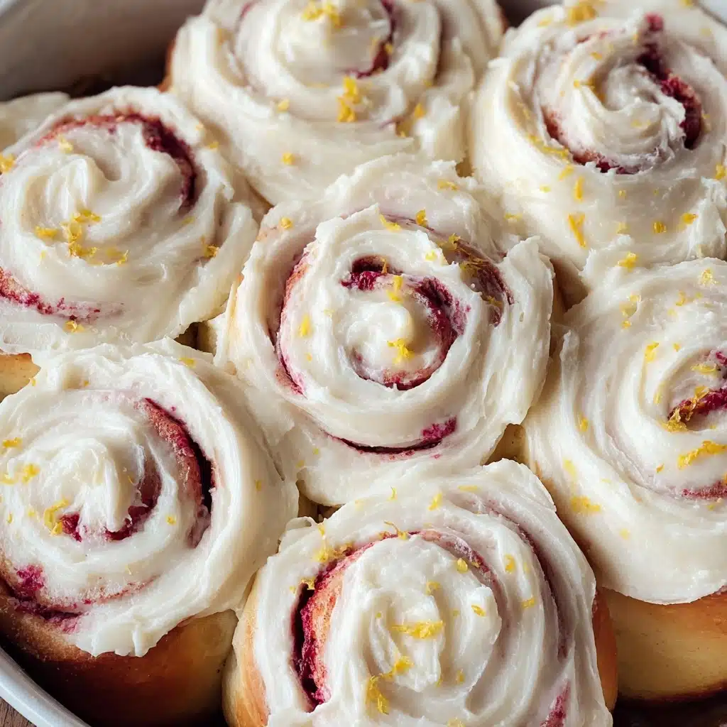Sourdough Raspberry Lemon Rolls Recipe - Recipe Image