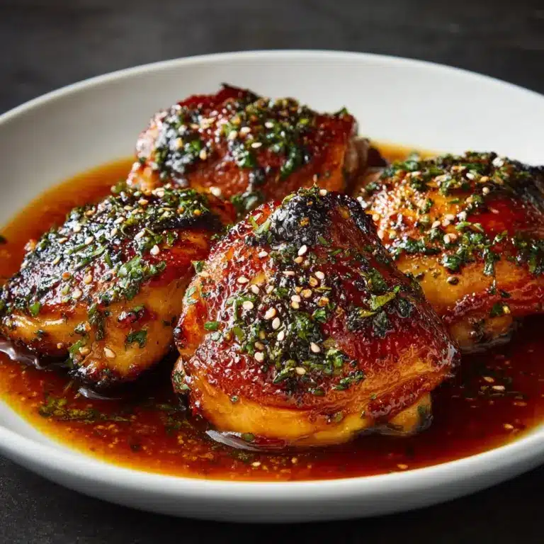 Easy Crockpot Honey Garlic Chicken Thighs Recipe