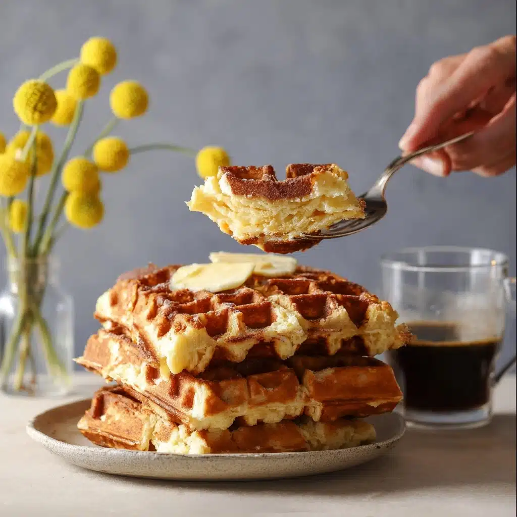 Overnight Sourdough Waffles Recipe - Recipe Image