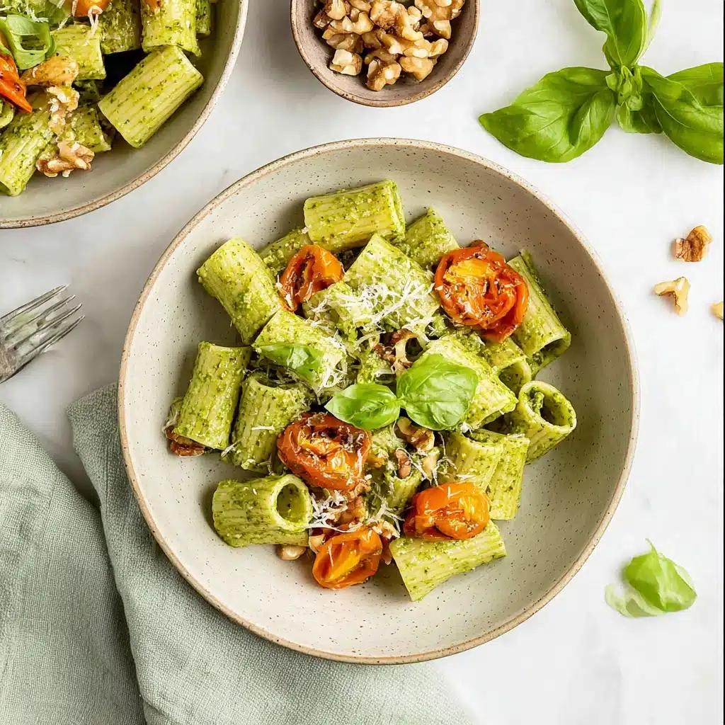 20 Minute Vegan Pesto Pasta Recipe