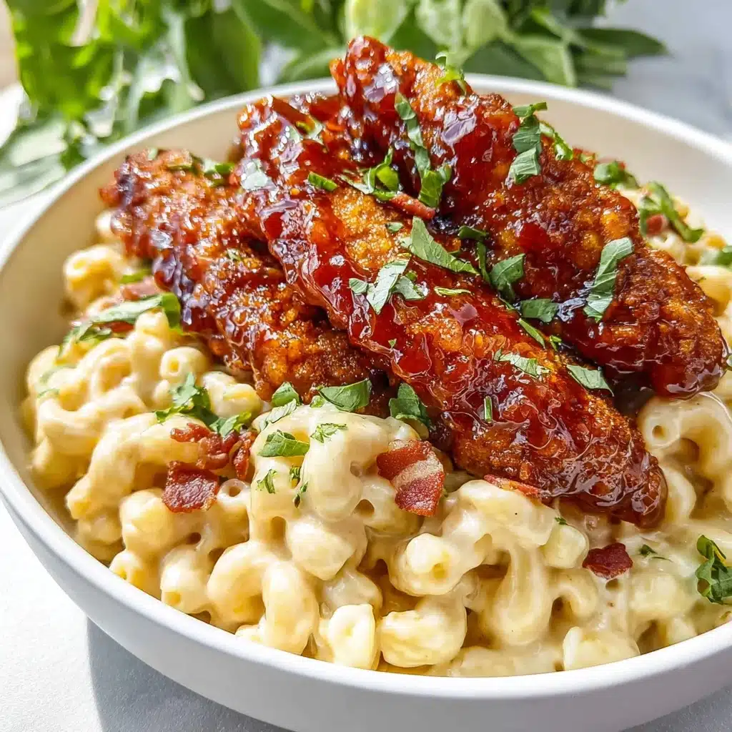 Honey Pepper Chicken Mac and Cheese Recipe - Recipe Image