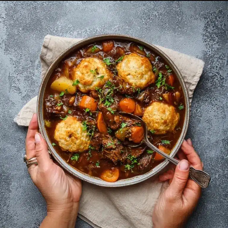 Tasty Beef Stew and Dumplings Recipe