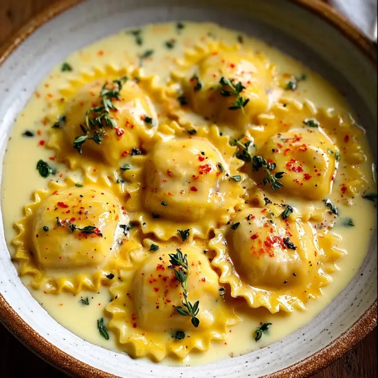 Lobster Ravioli in Lemon Butter Sauce Recipe