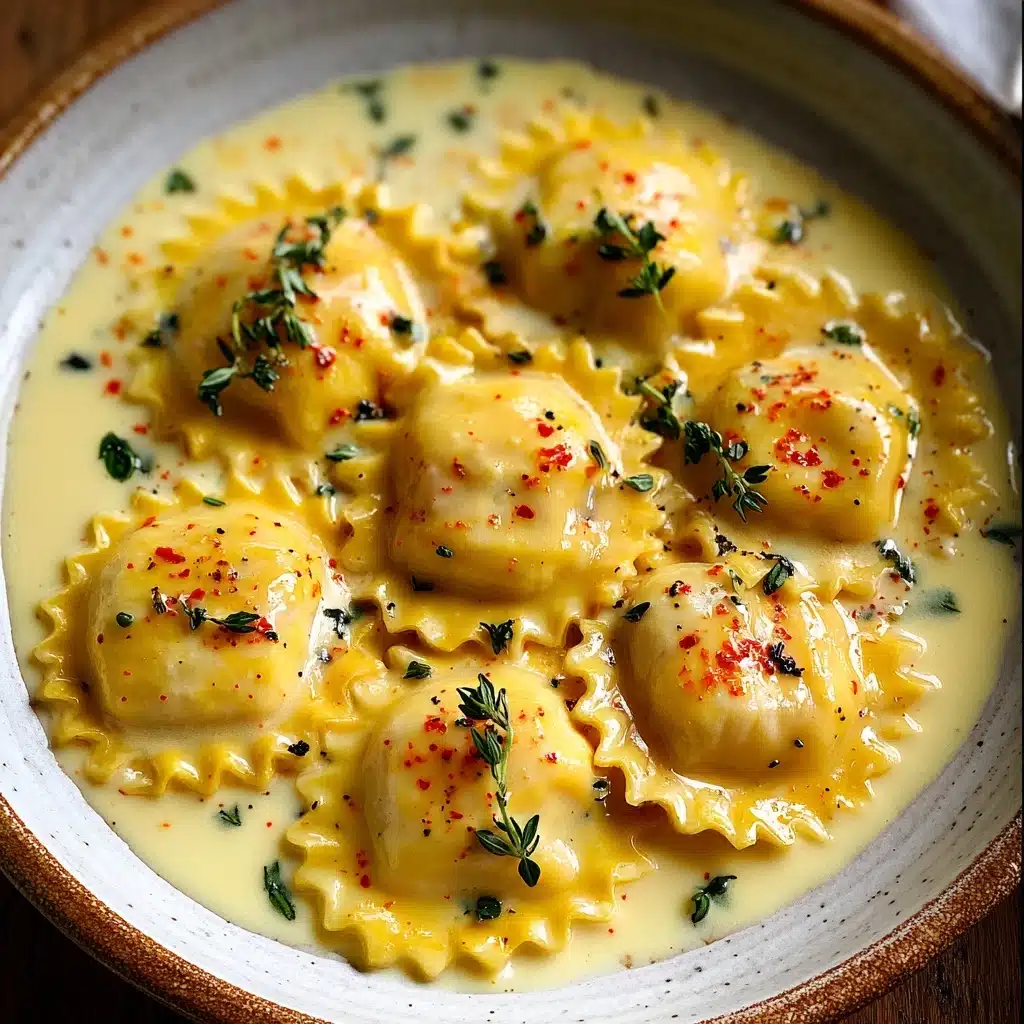 Lobster Ravioli in Lemon Butter Sauce Recipe