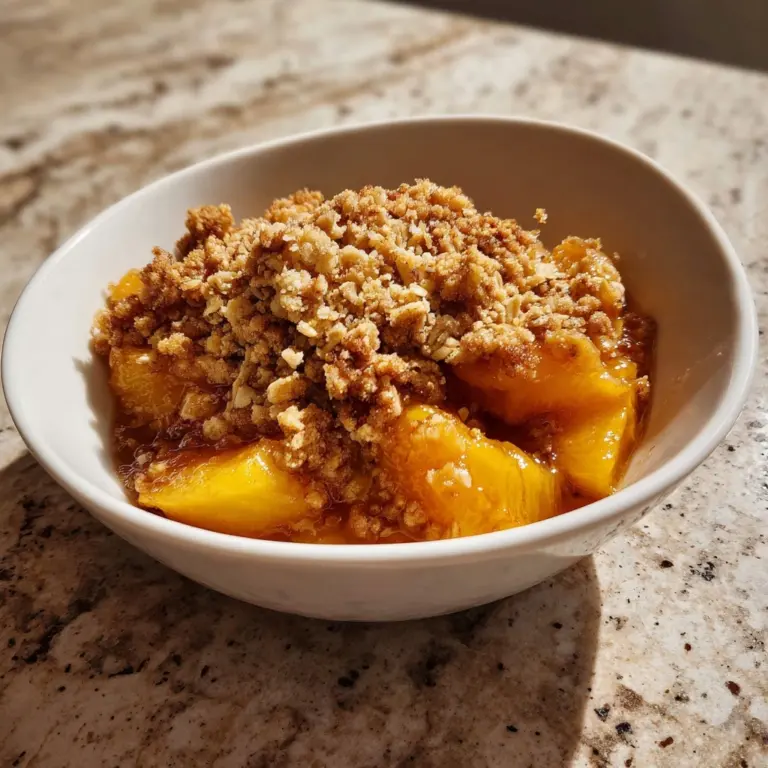 Amazing Peach Crisp with Fresh Peaches: 1 Secret Revealed Recipe
