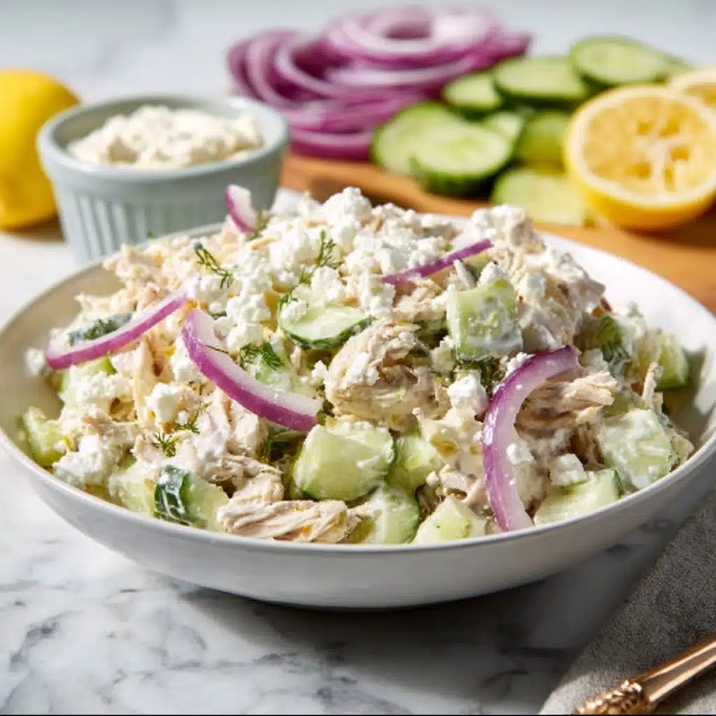 Mediterranean Tzatziki Chicken Salad Recipe - Recipe Image