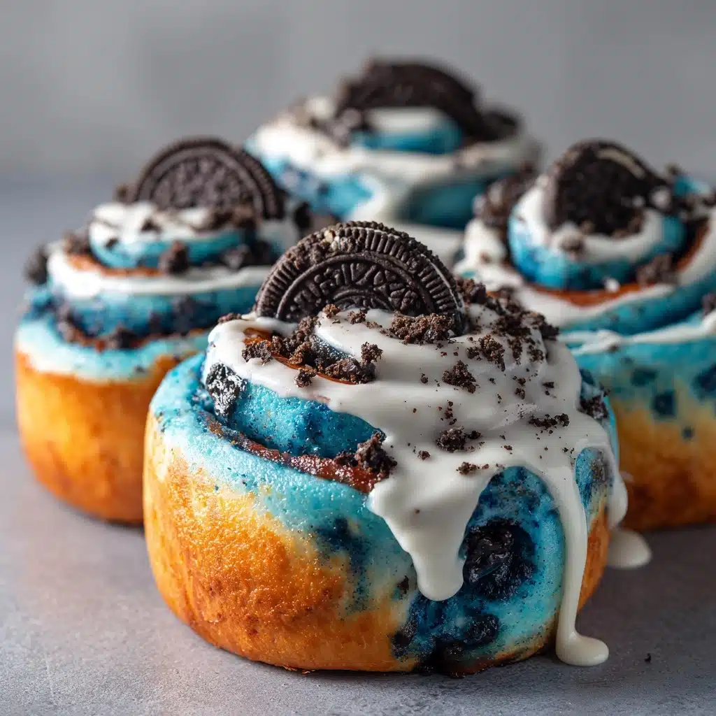 Cookie Monster Cinnamon Rolls Recipe - Recipe Image