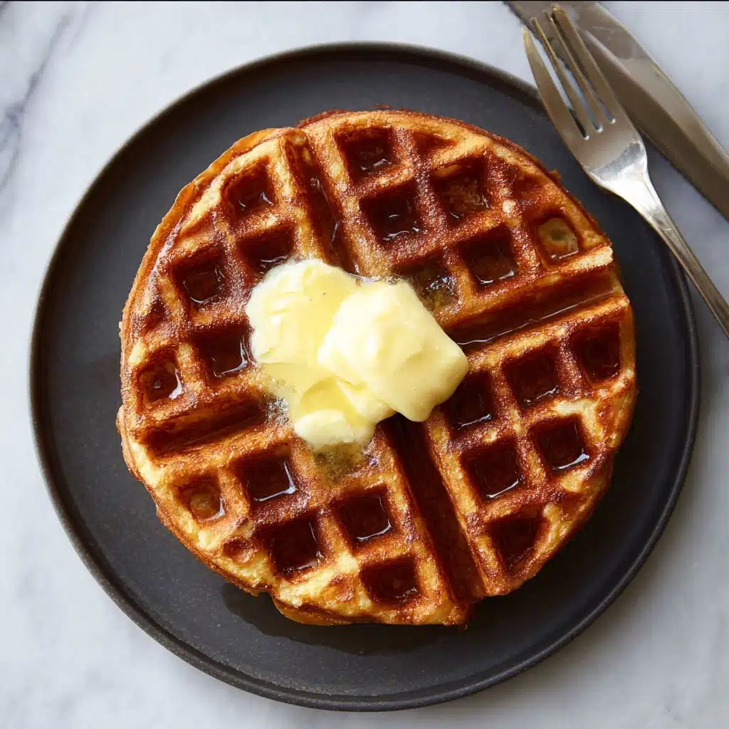 Overnight Sourdough Waffles Recipe - Recipe Image