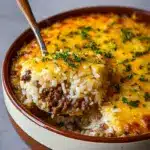 French Onion Ground Beef and Rice Casserole Recipe