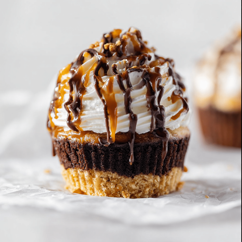 The Ultimate S'mores Brownie Cupcakes Recipe