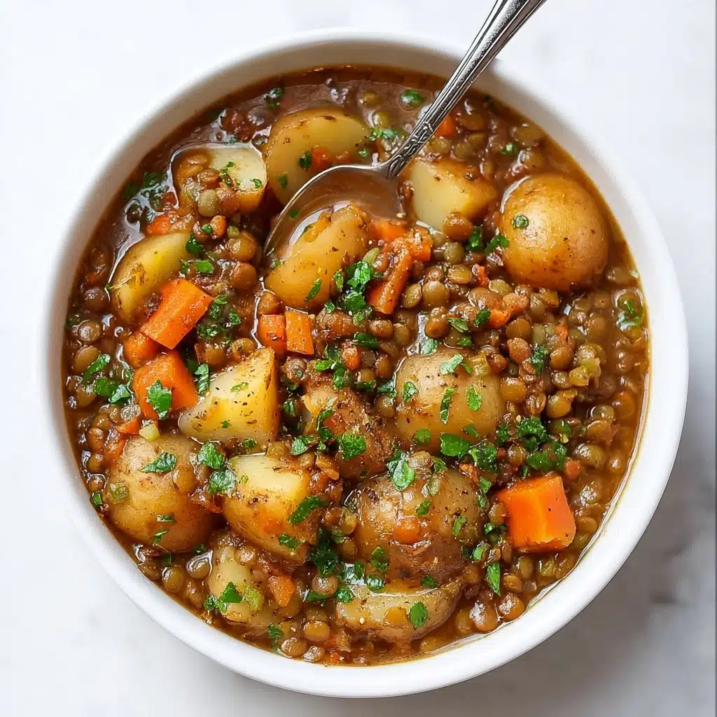 Easy Lentil Potato Soup Recipe
