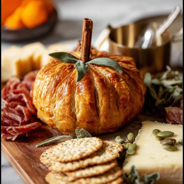 Baked Brie Pumpkin with Spiced Maple Pumpkin Butter Recipe
