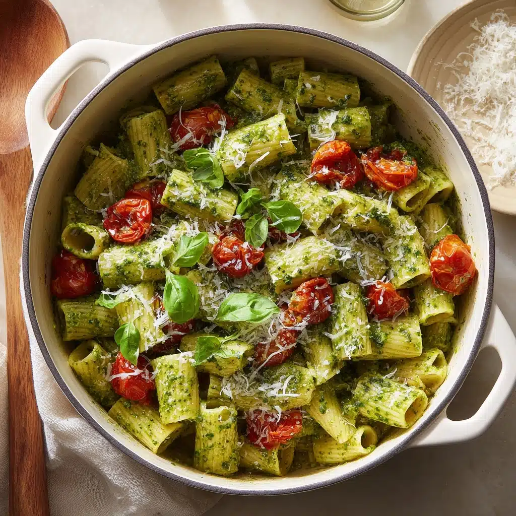 20 Minute Vegan Pesto Pasta Recipe - Recipe Image