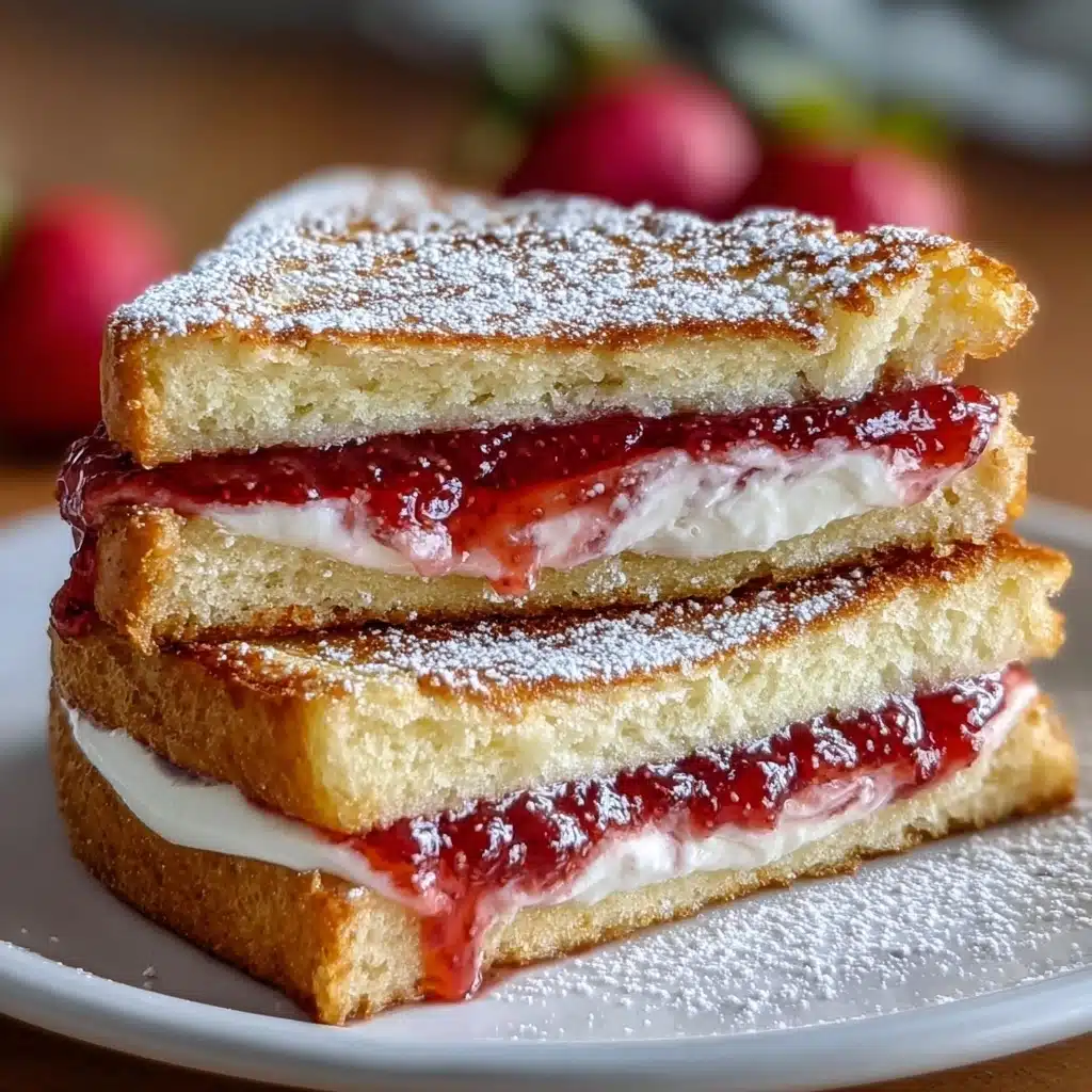 Fried Strawberry Cheesecake Sandwiches Recipe
