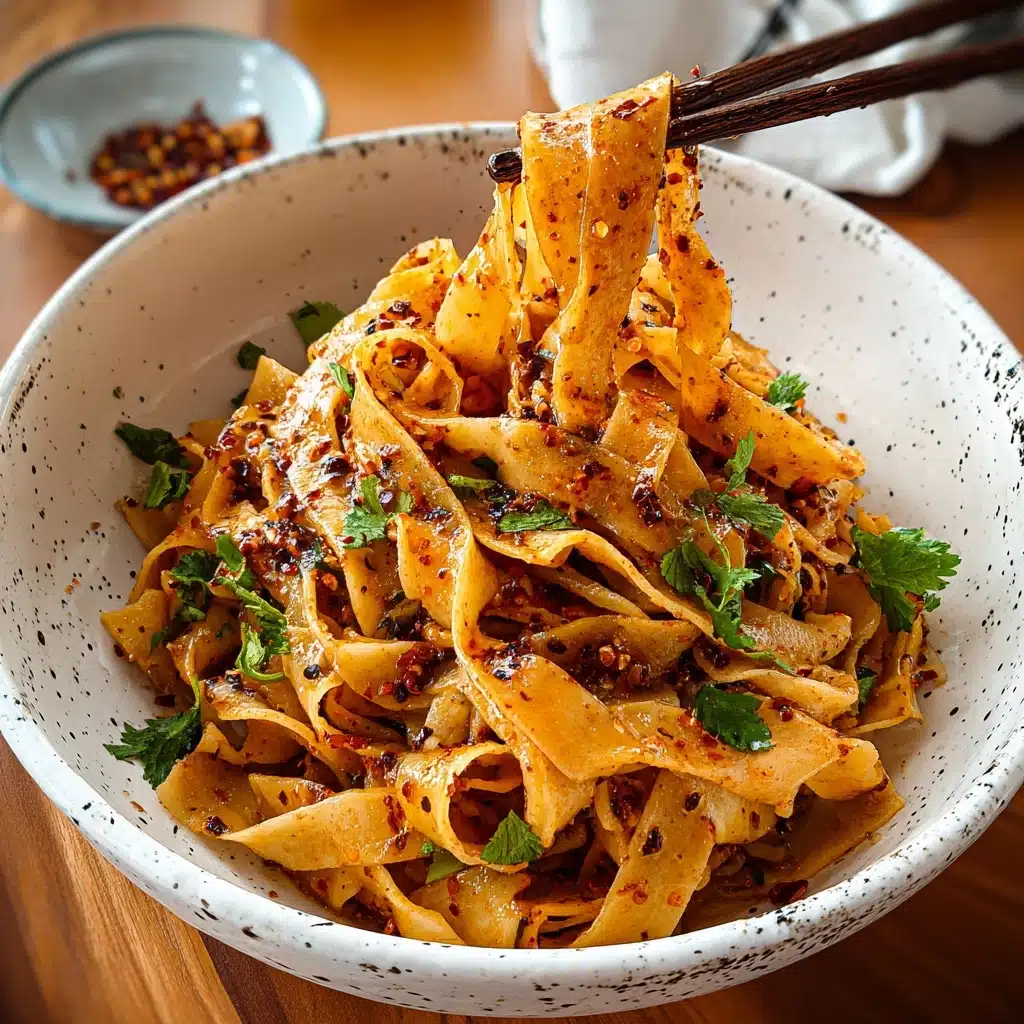 Spicy Szechuan Noodles with Garlic Chili Oil Recipe - Recipe Image