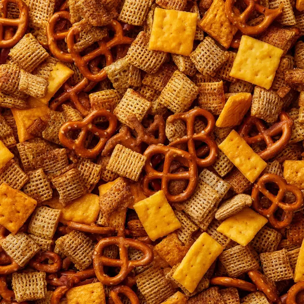 Texas Trash Spicy Chex Mix Recipe - Recipe Image