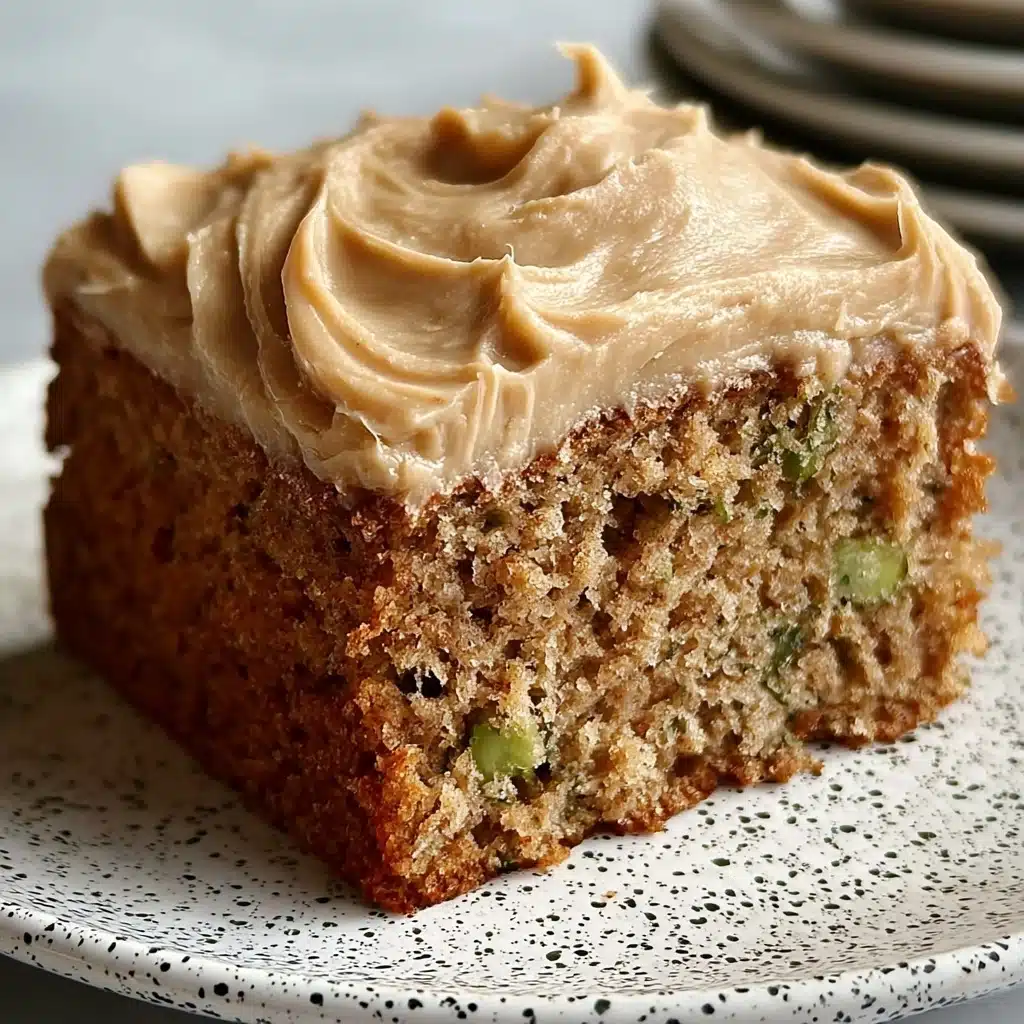 Sweet Glazed Zucchini Cake with Brown Sugar Icing Recipe - Recipe Image
