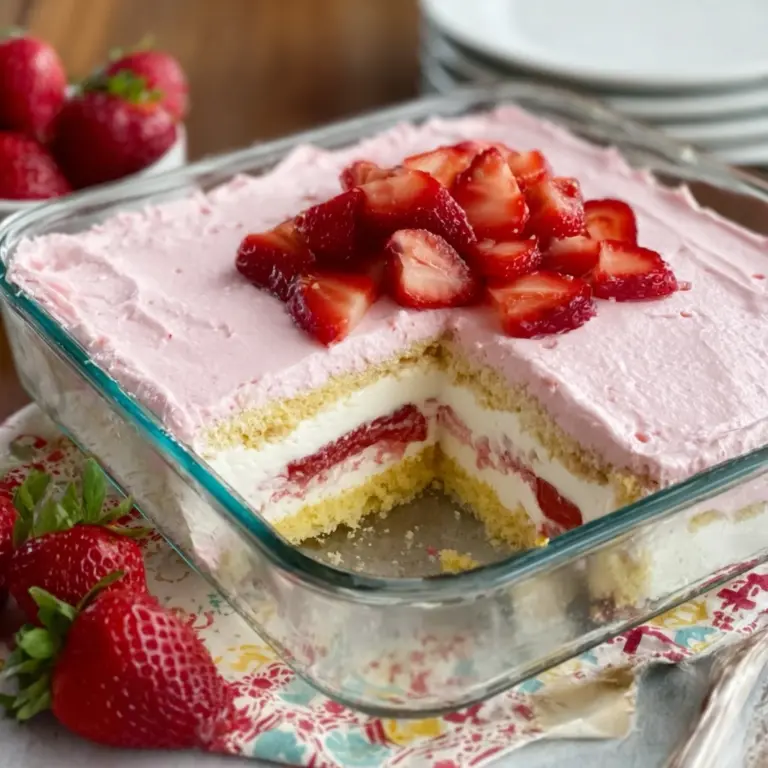 Strawberry Eclair Cake Recipe