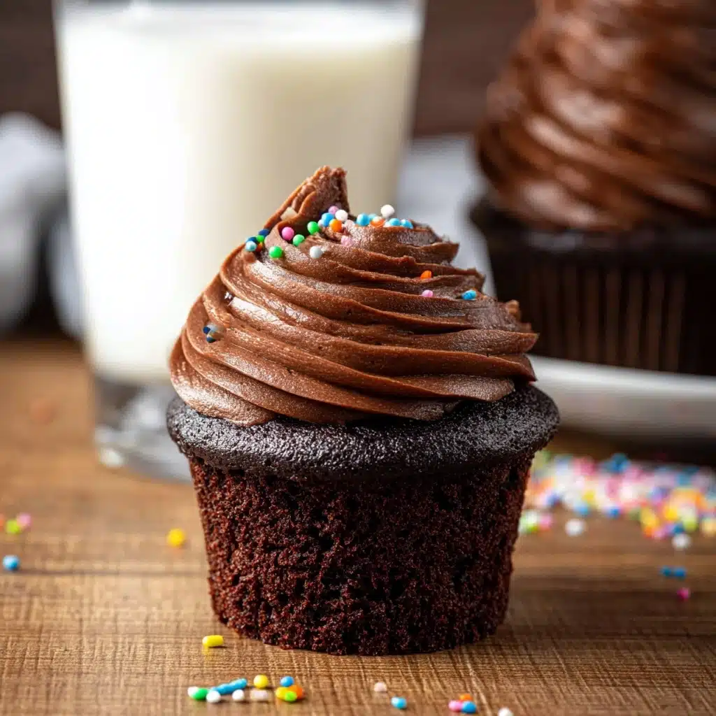 Double Chocolate Cupcakes Recipe - Recipe Image