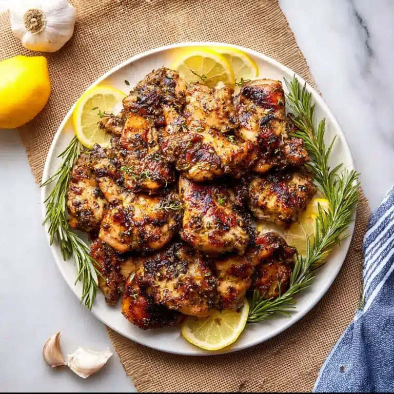 Lemon & Garlic Greek Marinated Chicken Recipe