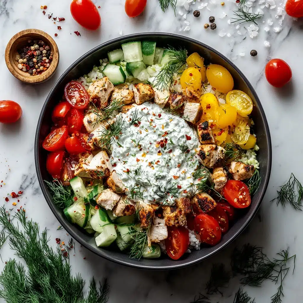 Greek Chicken Tzatziki Bowls Recipe - Recipe Image
