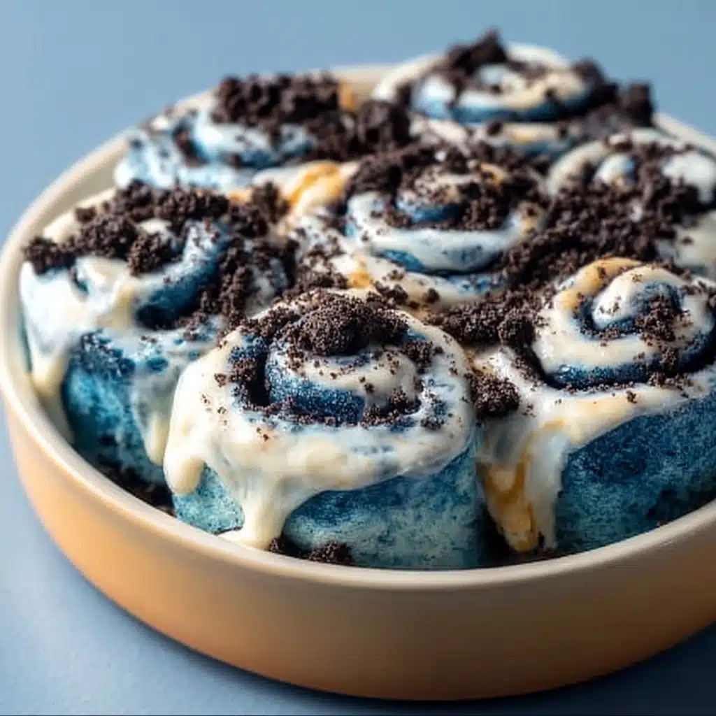 Cookie Monster Cinnamon Rolls Recipe - Recipe Image
