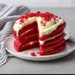 Red Velvet Pancakes with Cream Cheese Frosting Recipe