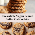 Vegan Peanut Butter Oatmeal Chocolate Chip Cookies Recipe