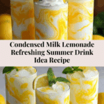 Condensed Milk Lemonade Refreshing Summer Drink Idea Recipe