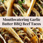 Garlic Butter Honey BBQ Beef Tacos Recipe
