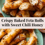 Oven Fried Feta Rolls with Chili Honey Recipe