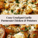 Crockpot Garlic Parmesan Chicken and Potatoes Skillet Recipe