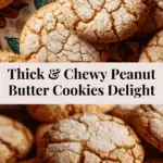 Thick and Chewy Peanut Butter Cookies Recipe
